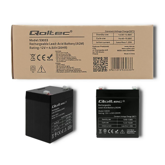 Baterie Qoltec AGM 12V 4.5Ah in diverse aplicatii: UPS, alarme, vehicule electrice, iluminat de urgenta, echipamente medicale.